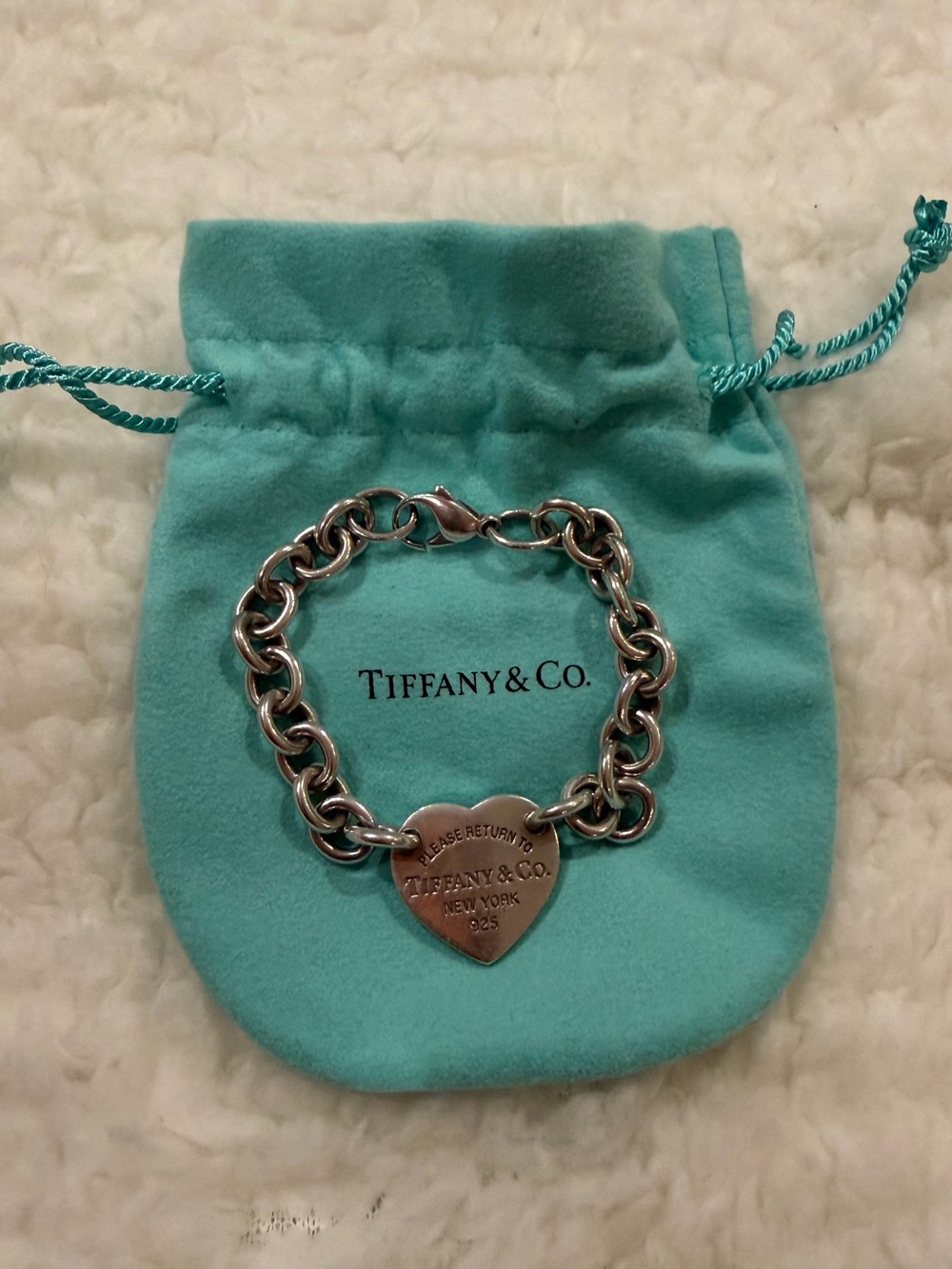 Return to Tiffany Heart Tag Bracelet in Silver